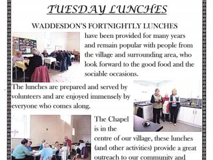 POSTER WADDESDON LUNCH