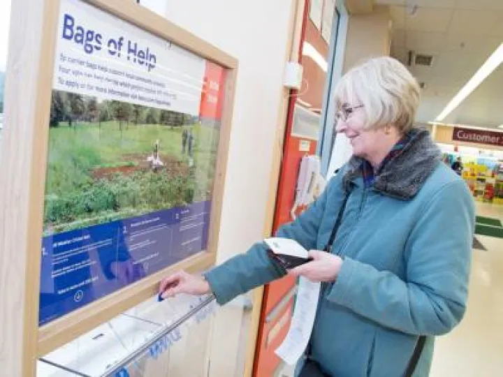 Tesco bags of help image
