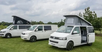 Trio of Vdub campervans