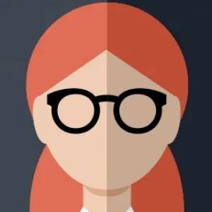 Female with glasses