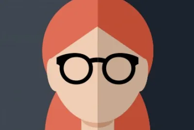 Female with glasses
