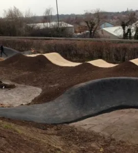 Nottingham Outlaws BMX track building