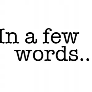 in a few words logo