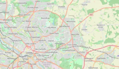 Map showing the location of Leeds (North & East)