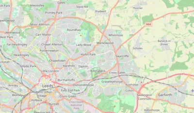 Map showing the location of Leeds (North & East)