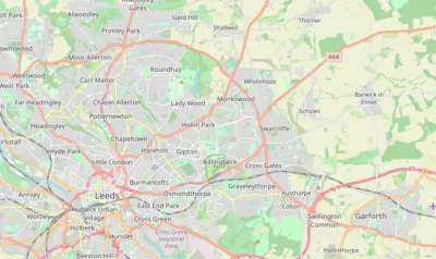 Map showing the location of Leeds (North & East)