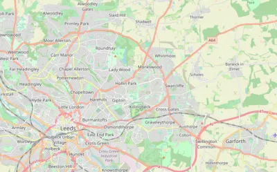 Map showing the location of Leeds (North & East)