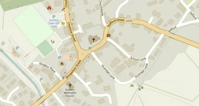 Map showing the location of AudlemOnline