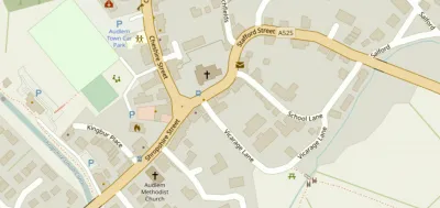 Map showing the location of AudlemOnline