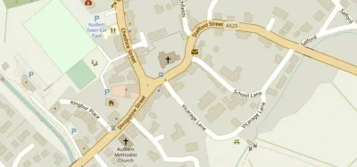 Map showing the location of AudlemOnline