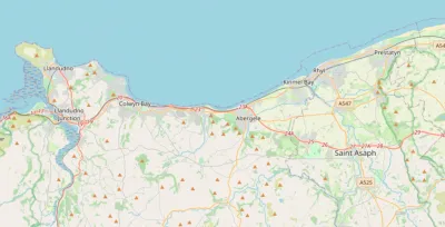 Map showing the location of Conwy & Prestatyn