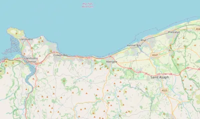 Map showing the location of Conwy & Prestatyn