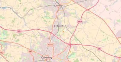 Map showing the location of Poole Bay