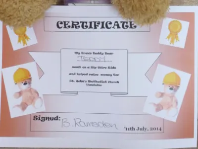 TEDDY CERTIFICATE RJ