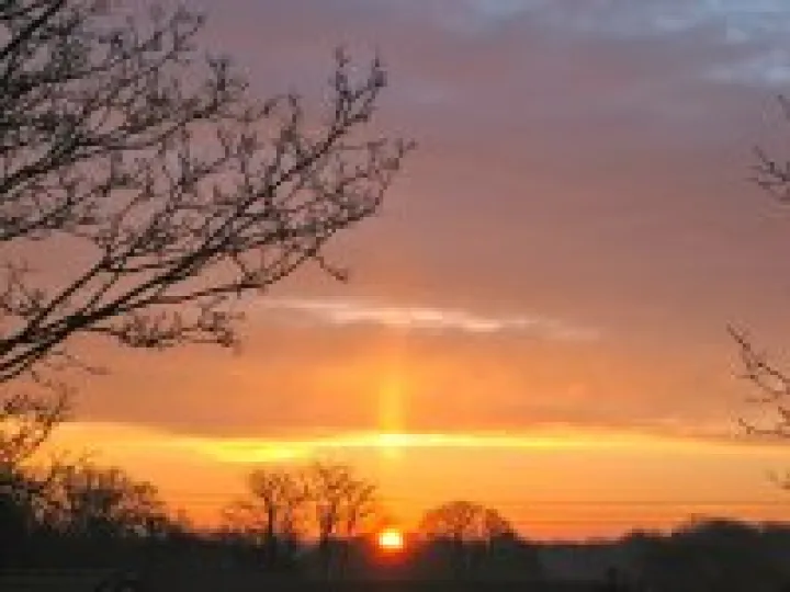 Sunrise over Audlem