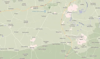 Map showing the location of Wantage & Abingdon
