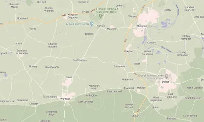 Map showing the location of Wantage & Abingdon