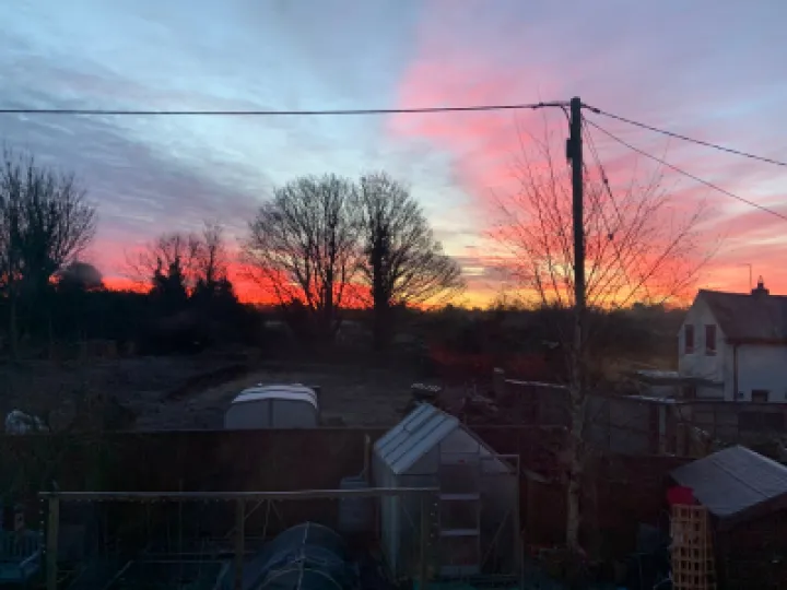 sunrise over audlem