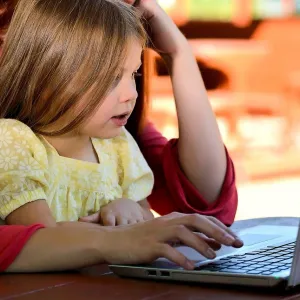Family Using the Internet