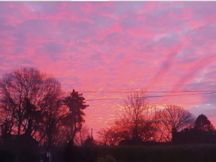 Sky over Audlem