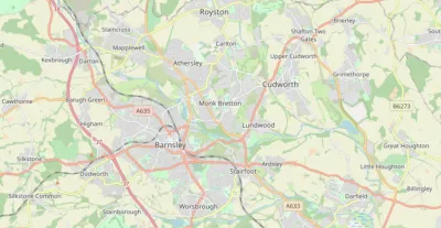 Map showing the location of Barnsley Methodist Circuit
