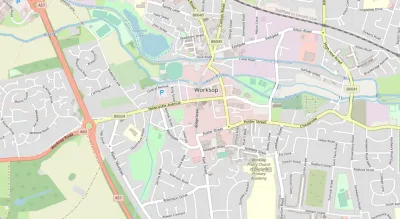 Map showing the location of The Crossing