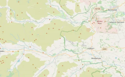 Map showing the location of North Yorkshire Dales Methodist