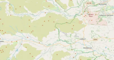 Map showing the location of North Yorkshire Dales Methodist