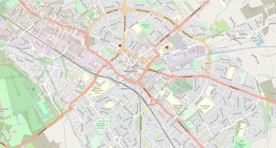 Map showing the location of Aylesbury Methodist Church