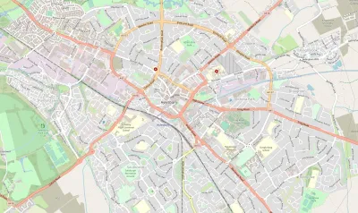 Map showing the location of Aylesbury Methodist Church