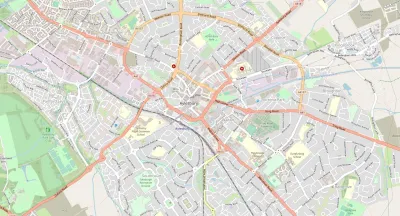 Map showing the location of Aylesbury Methodist Church