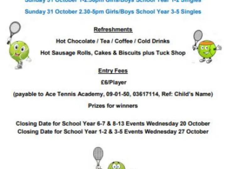 half term tennis