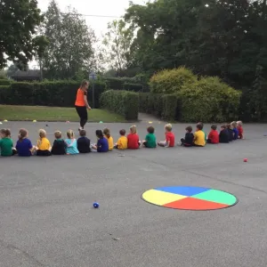 Amethyst Class in a PE lesson