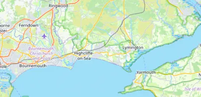 Map showing the location of Christchurch & Wimborne