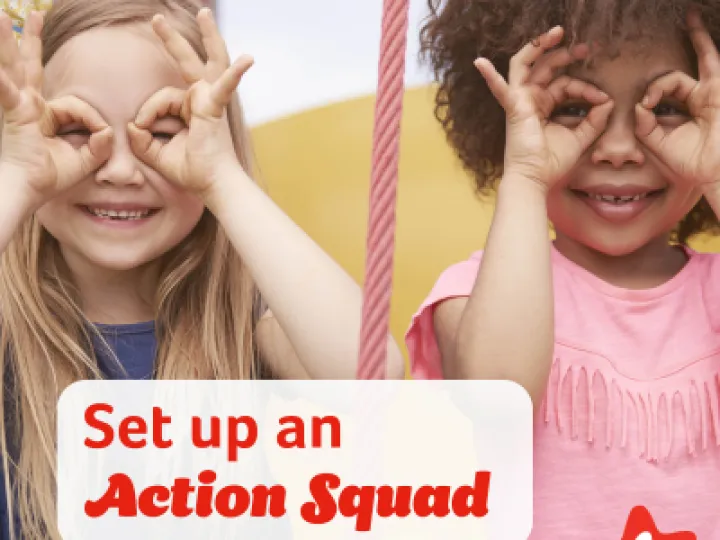 Set up child square