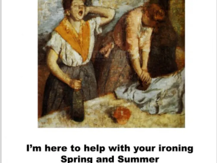 the ironing room