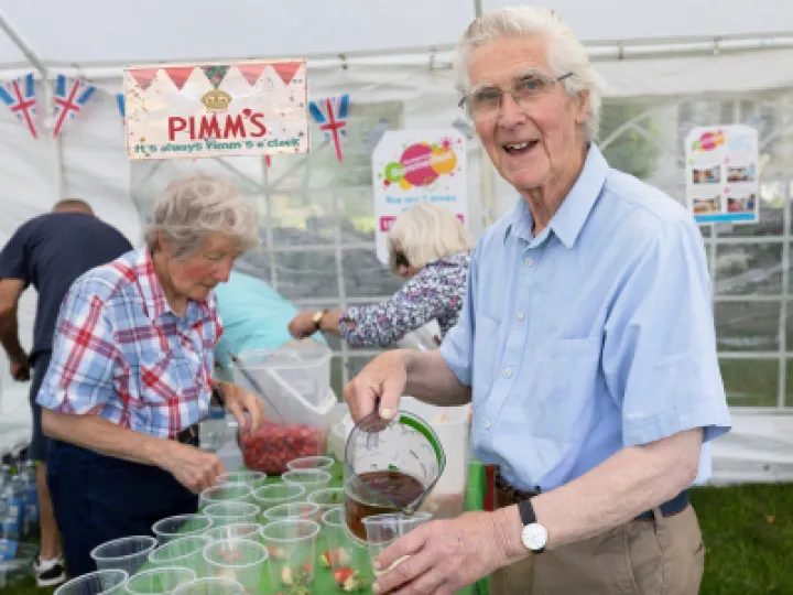 PIMMs Tent Pic