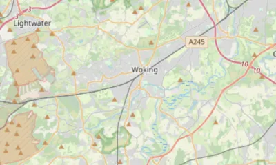 Map showing the location of Wey Valley Methodist Circuit