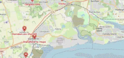Map showing the location of Northampton Methodist District