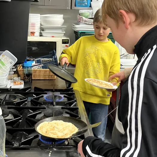2024 – Lenten pancake-making at God Squad