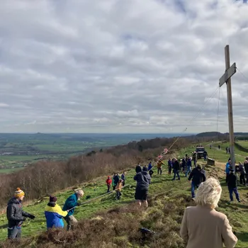 Easter Cross over Otley