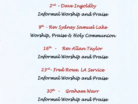 June 2024 Sunday Service