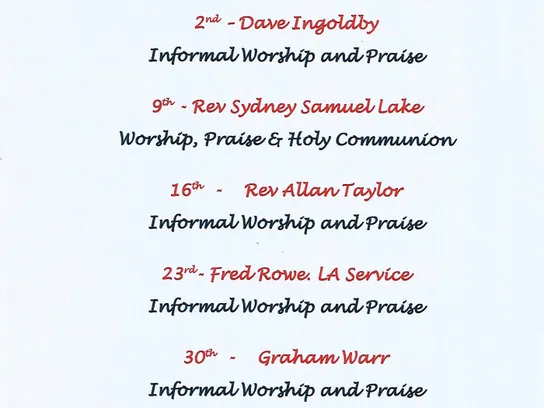 June 2024 Sunday Service