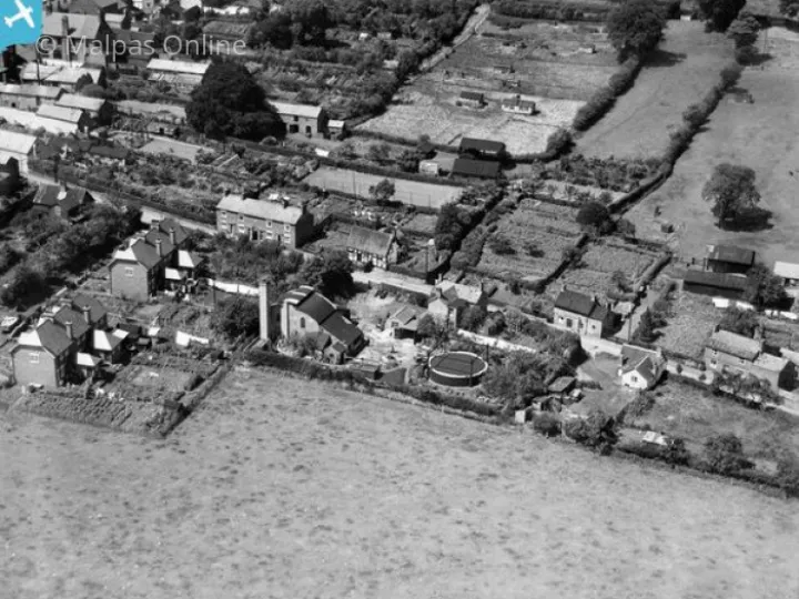 Aerial Photograph of Malpas gas Works c1947
