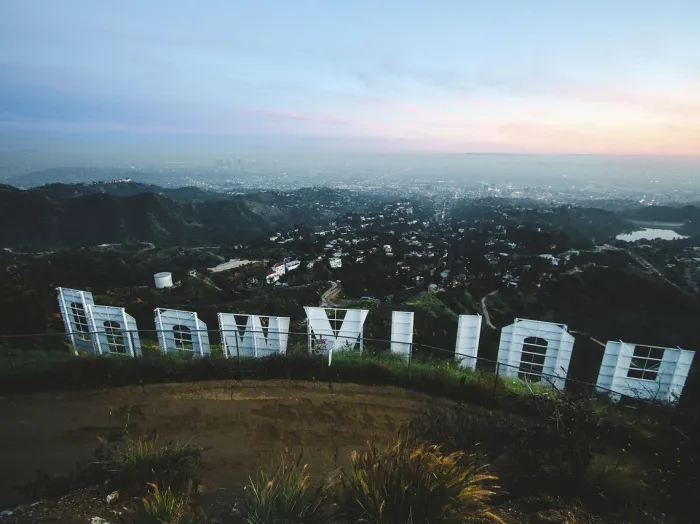 Aerial view of Hollywood
