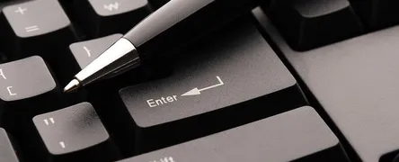Keyboard, pen, plan
