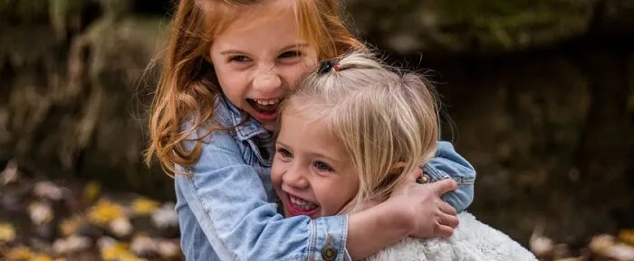 Children, sisters, cute