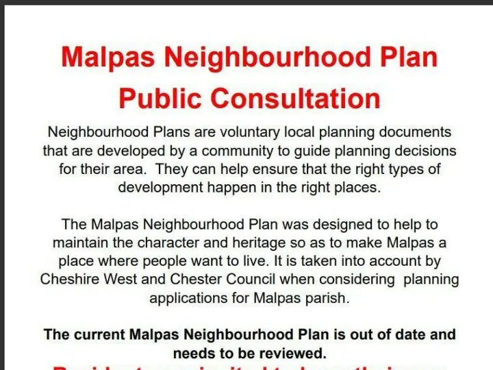 Neighbourhood Plan Consultation