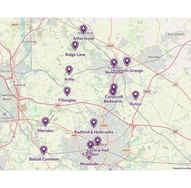 Growth Planning Postcard map