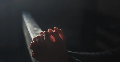 Prayer, hands, church, light, religion, faith